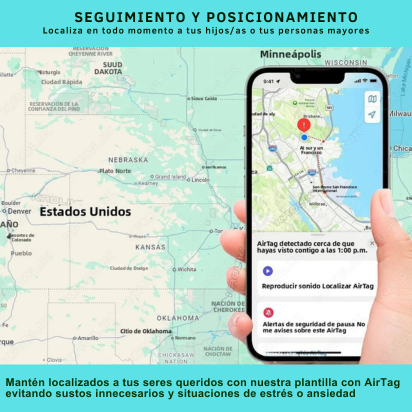 Plantilla con AirTag localizable
